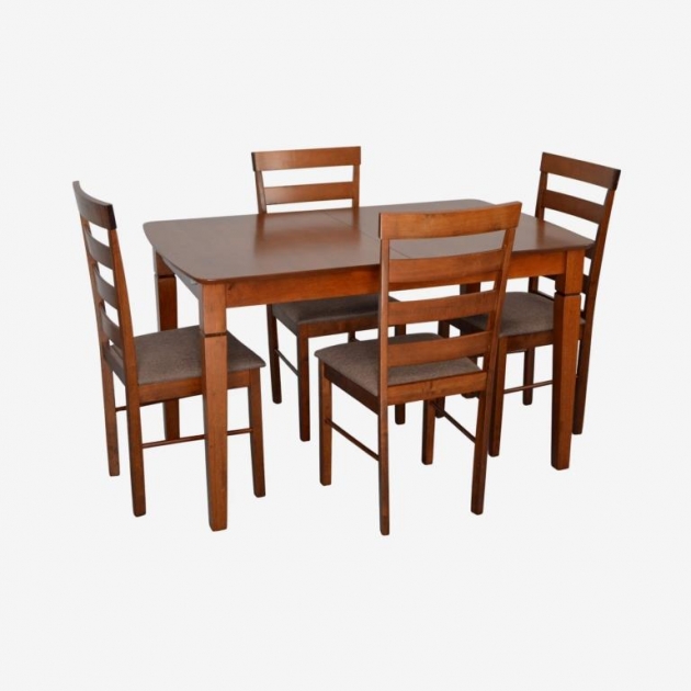 HV-27V Burnish oak + 4 GLORIA Burnish oak/Ekea12 Dark Brown