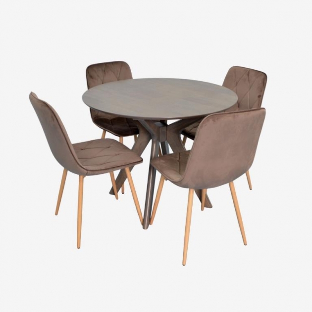 Raffles Round Antique Grey + 4 YTC-080Wo BLUVEL38